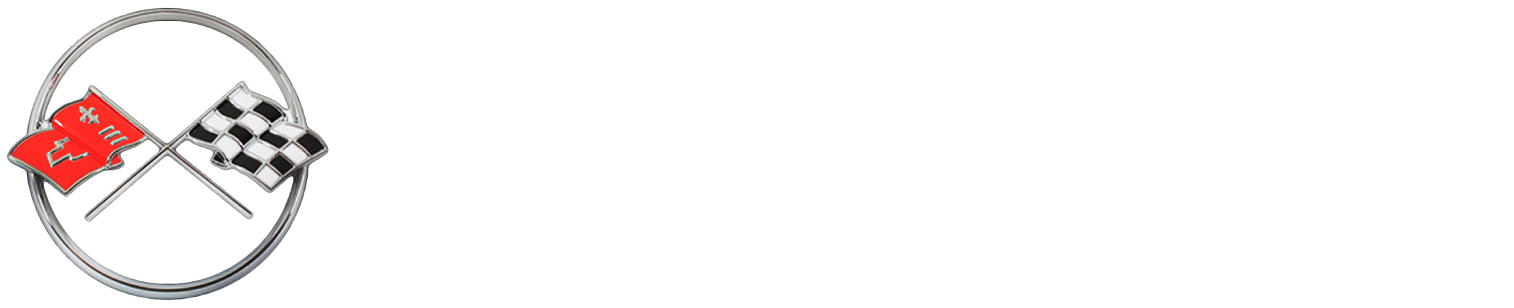corvette logo white